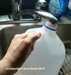 water jug, saving water