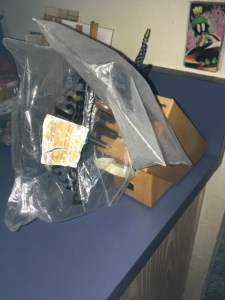 Yes, I wash my plastic ziplock bags and reuse them. Many times. Here they are drying on my knife rack. (photo by Laura Groch)